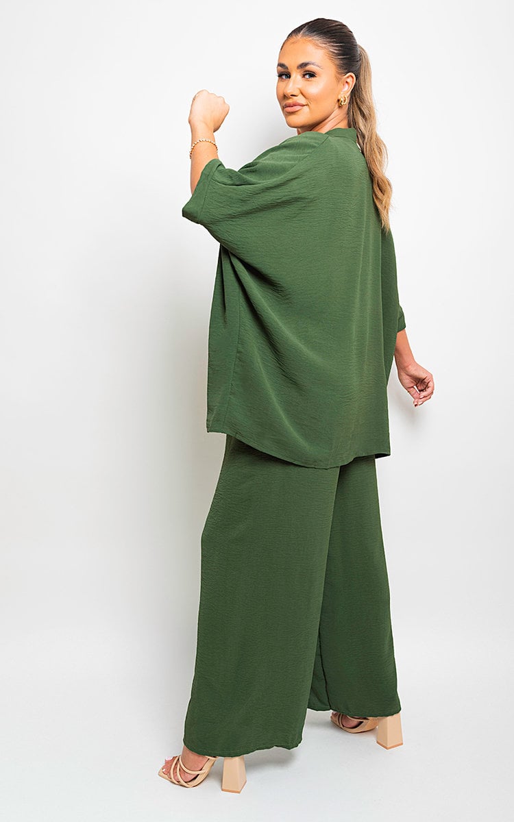 She Wears Glory™ Drawstring Gathered Waist Wide Leg Trouser