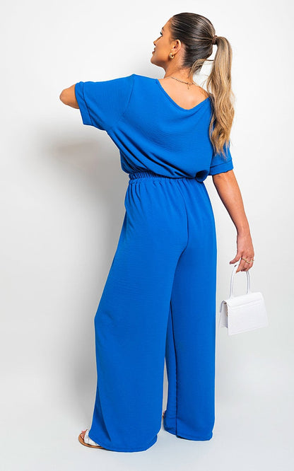 She Wears Glory™ Drawstring Gathered Waist Wide Leg Trouser