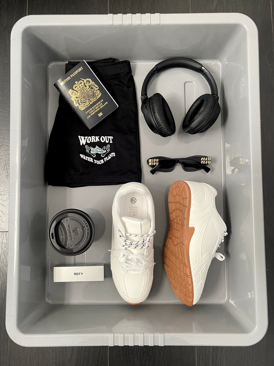 Double Contrast Lace Up Flat Trainers - She Wears Glory Beverly Hills