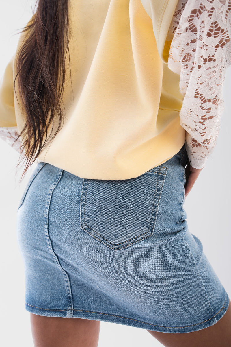 High Waisted Mini Skirt - She Wears Glory Beverly Hills