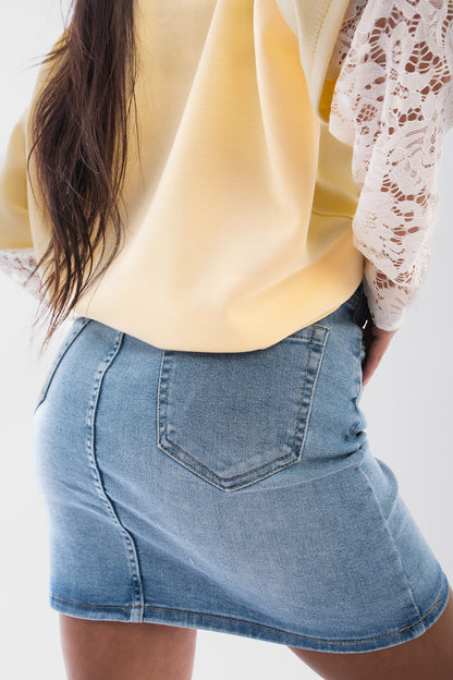 High Waisted Mini Skirt - She Wears Glory Beverly Hills
