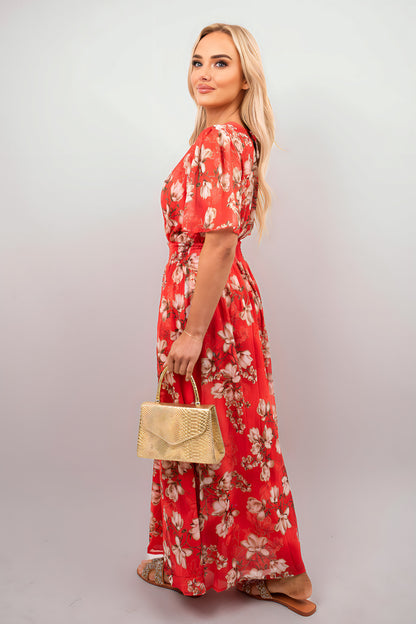 Floral Wrap Maxi Dress - She Wears Glory Beverly Hills