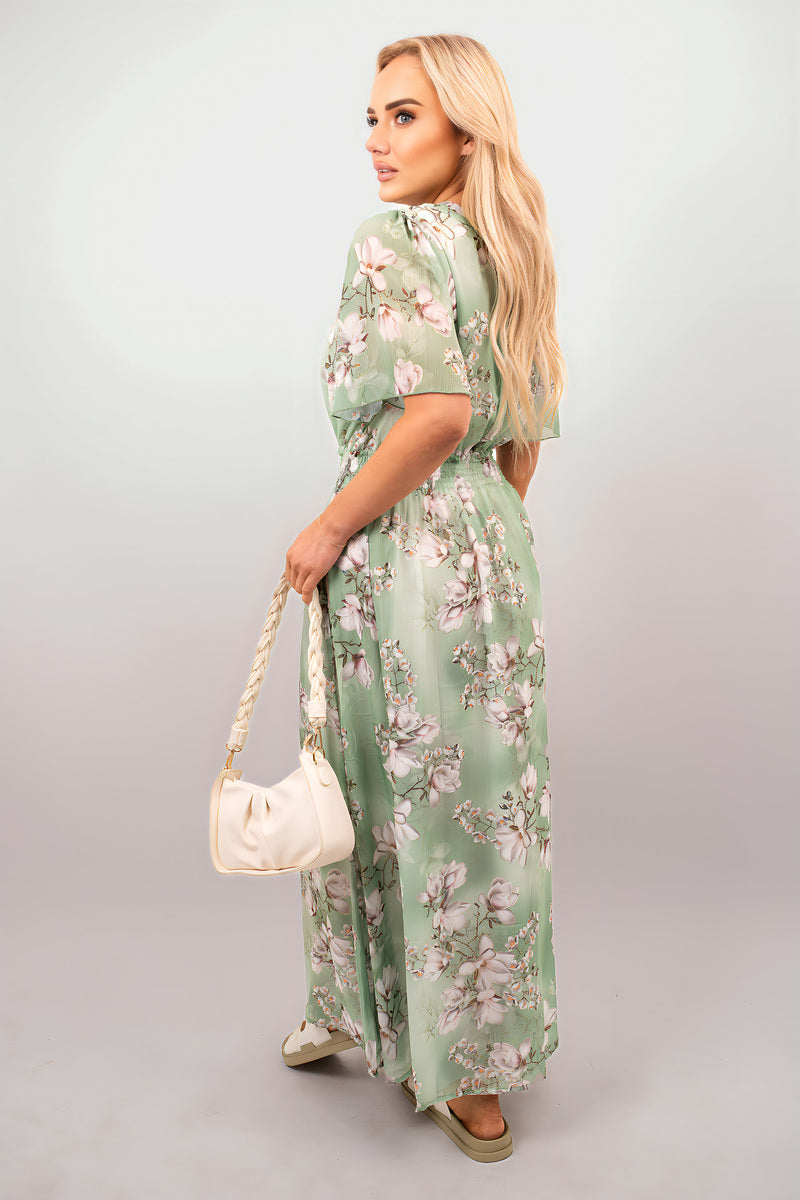 Floral Wrap Maxi Dress - She Wears Glory Beverly Hills