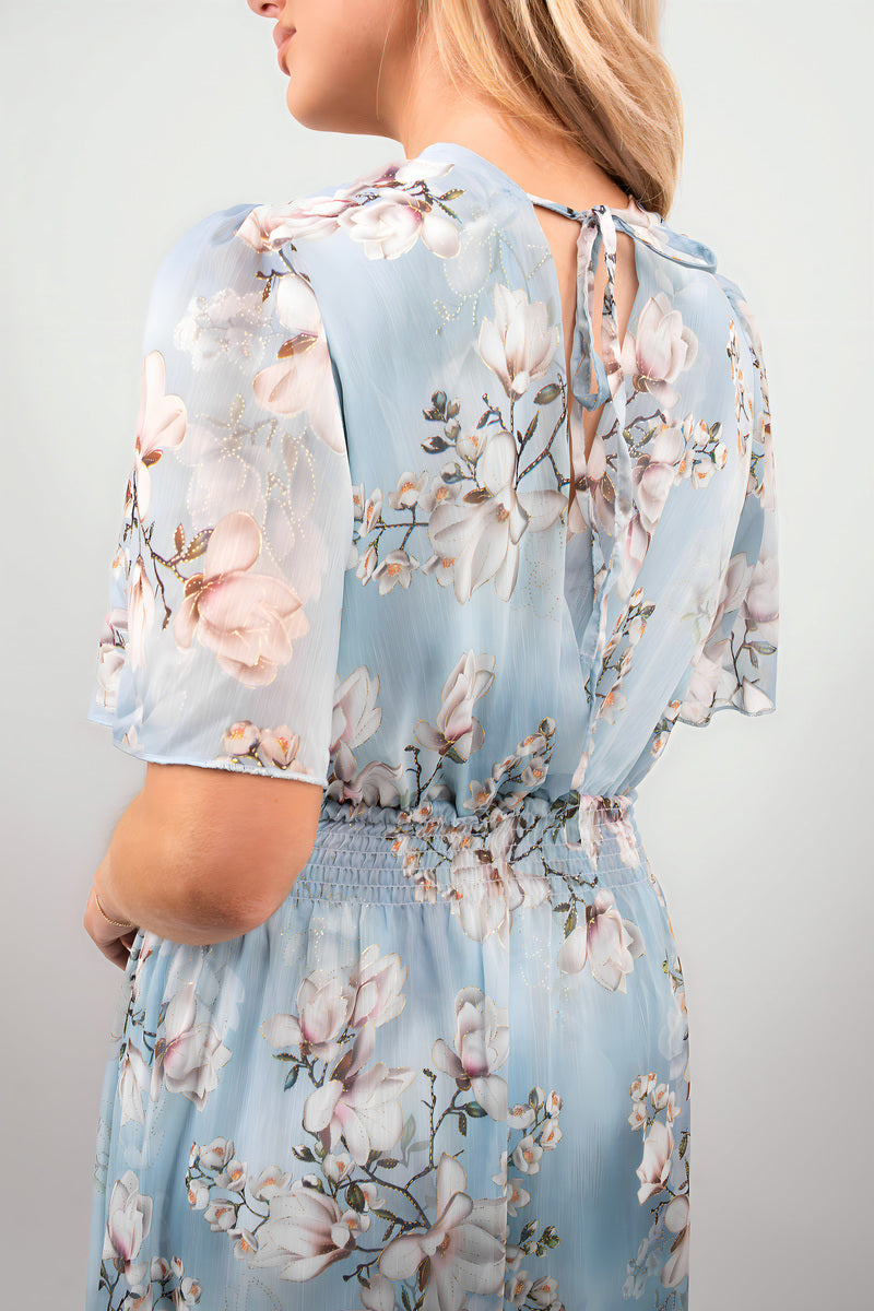 Floral Wrap Maxi Dress - She Wears Glory Beverly Hills