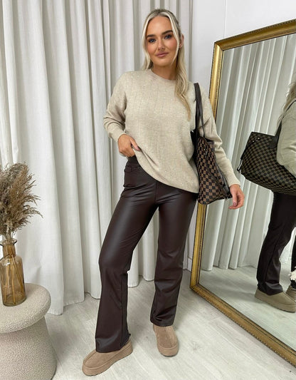 Diamante Stripe Knitted Jumper - She Wears Glory Beverly Hills