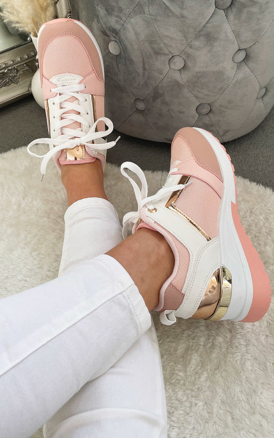 She Wears Glory™ Lace Up Trainers