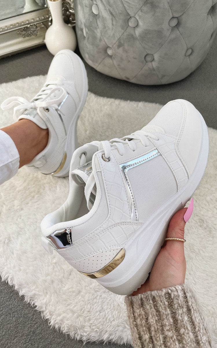 She Wears Glory™ Lace Up Trainers