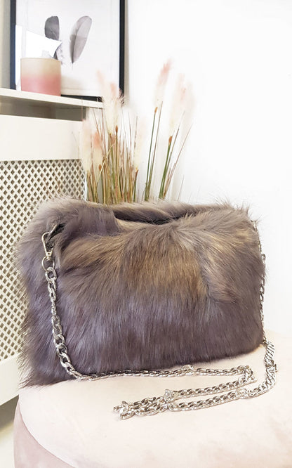 She Wears Glory™ She Wears Glory™ Faux Fur Shoulder Bag