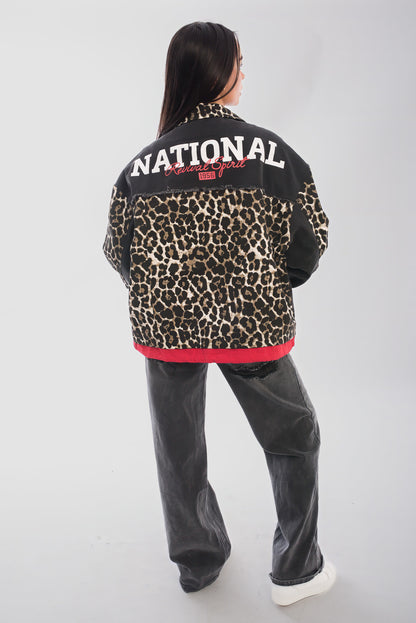 Zip Up Leopard Print Jacket - She Wears Glory Beverly Hills