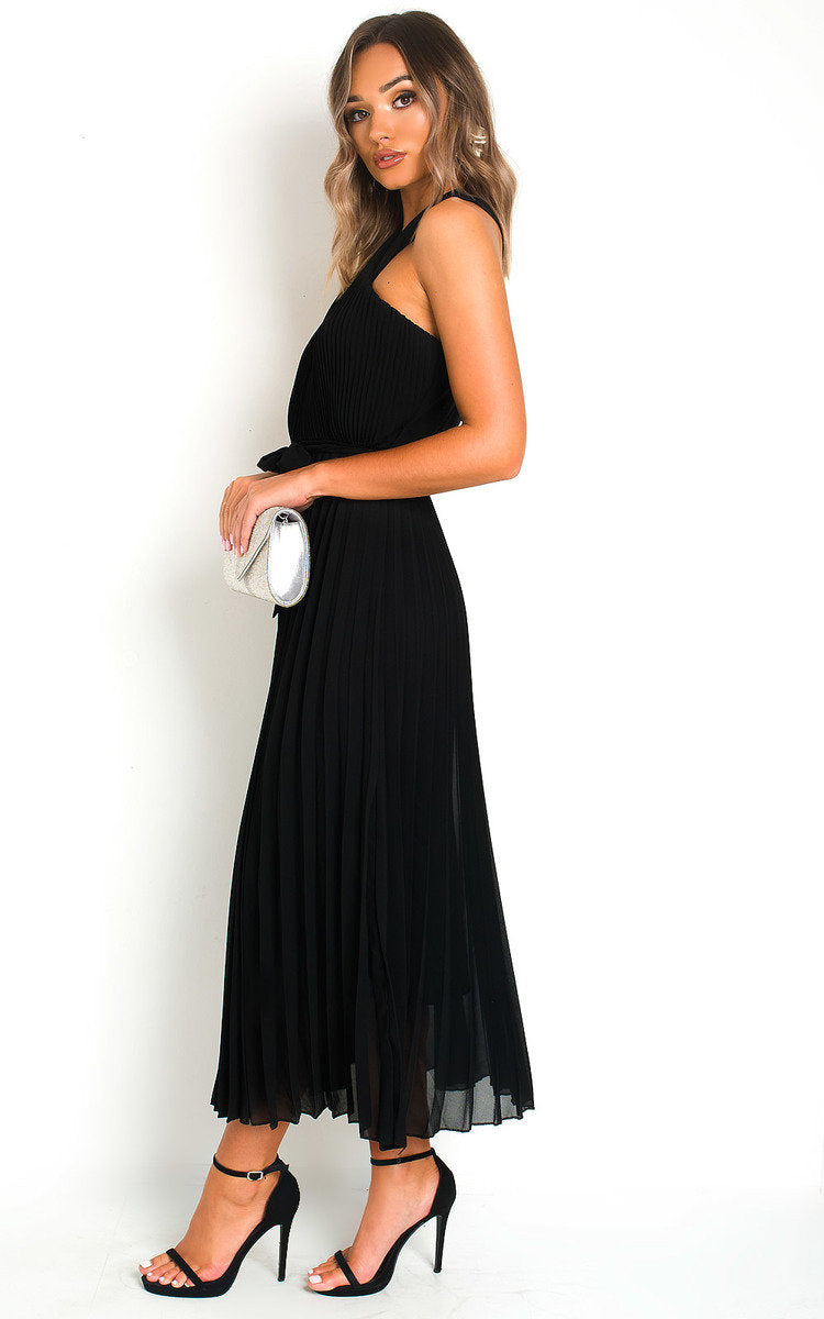 She Wears Glory™ Pleated Crossover Maxi Dress