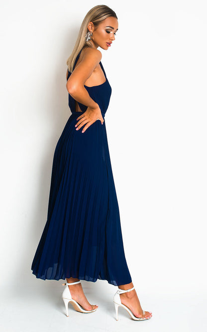 She Wears Glory™ Pleated Crossover Maxi Dress