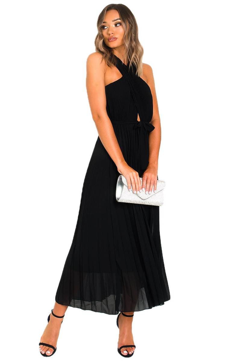 She Wears Glory™ Pleated Crossover Maxi Dress