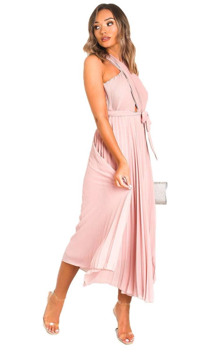 She Wears Glory™ Pleated Crossover Maxi Dress