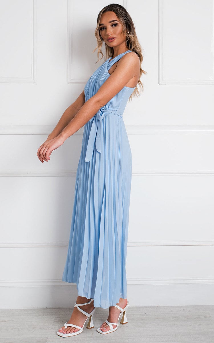 She Wears Glory™ Pleated Crossover Maxi Dress