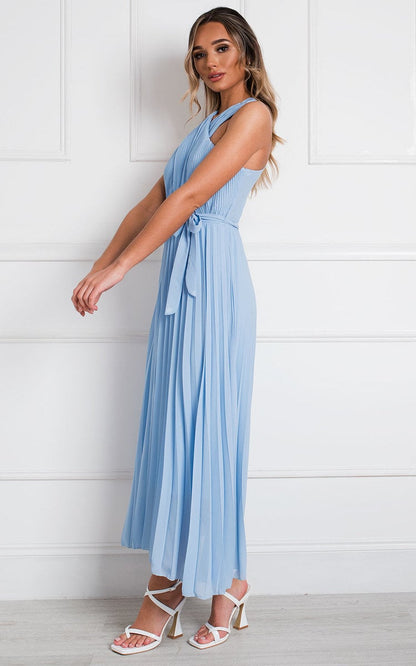 She Wears Glory™ Pleated Crossover Maxi Dress