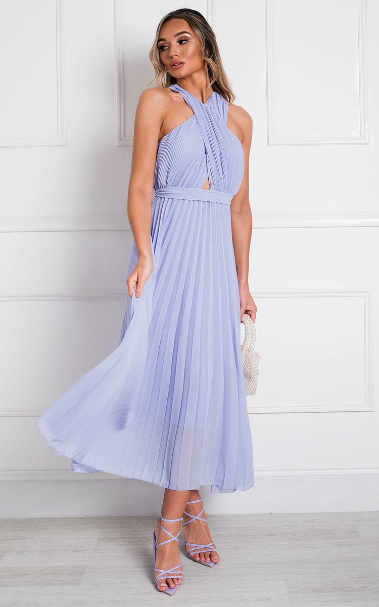 She Wears Glory™ Pleated Crossover Maxi Dress