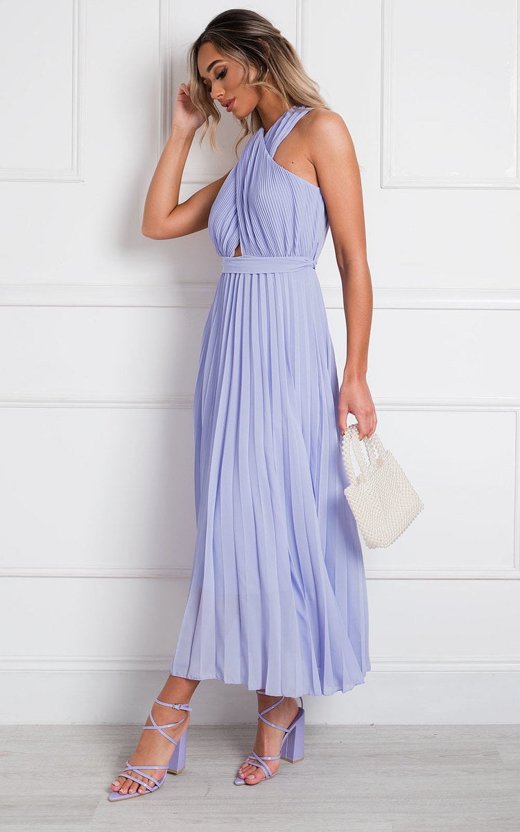 She Wears Glory™ Pleated Crossover Maxi Dress