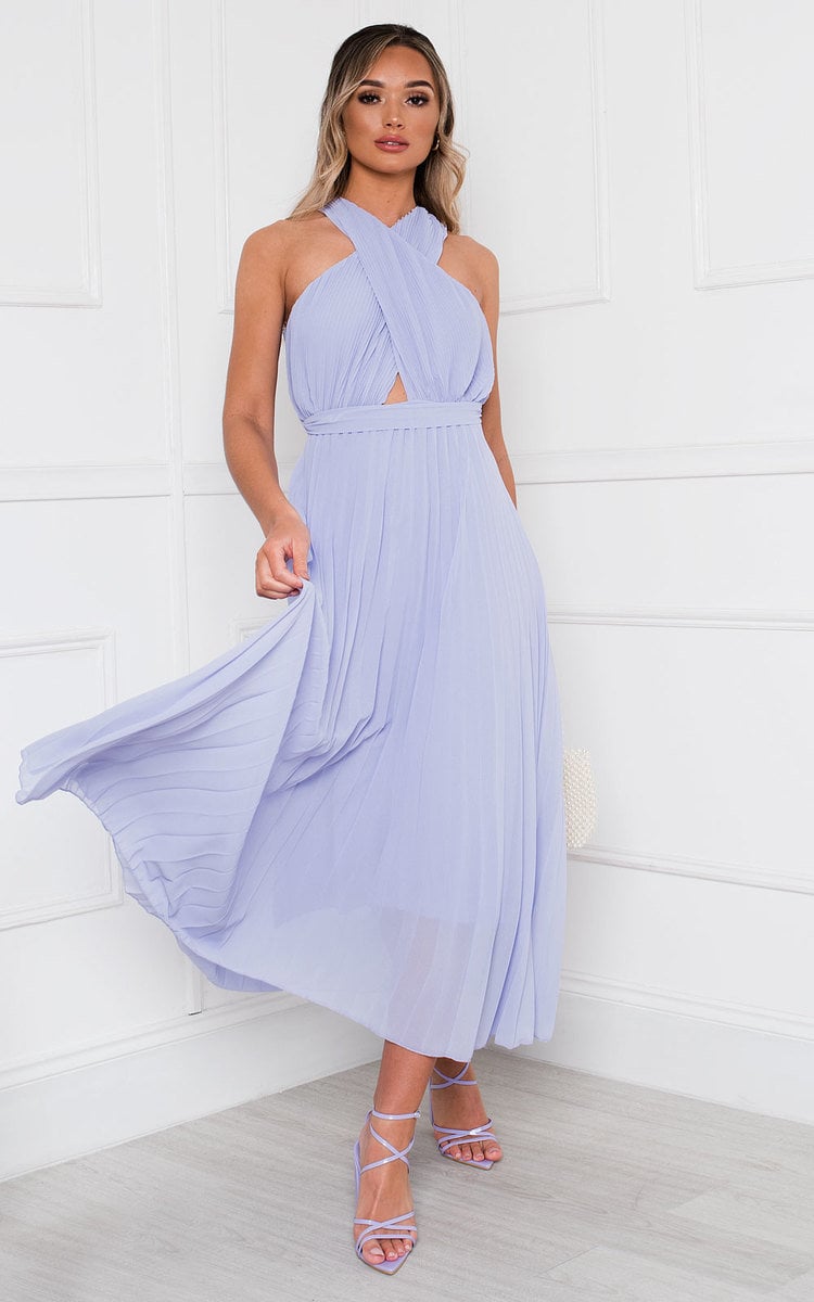 She Wears Glory™ Pleated Crossover Maxi Dress