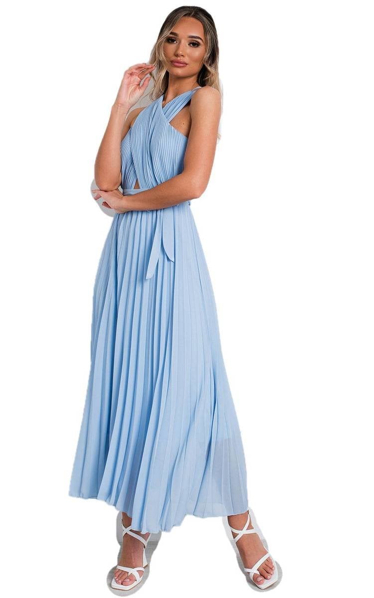 She Wears Glory™ Pleated Crossover Maxi Dress