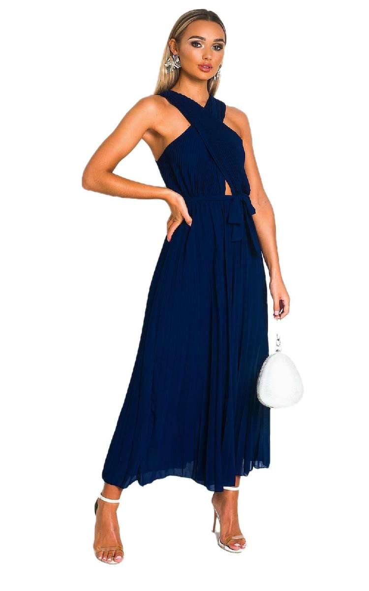 She Wears Glory™ Pleated Crossover Maxi Dress