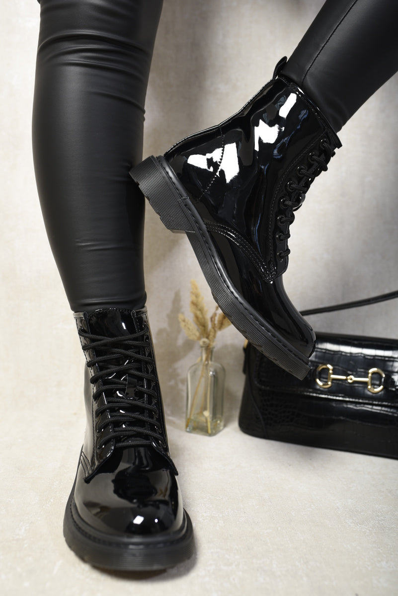 She Wears Glory™ Lace-Up Platform Ankle Boots