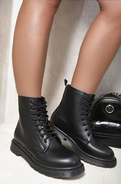 She Wears Glory™ Lace-Up Platform Ankle Boots