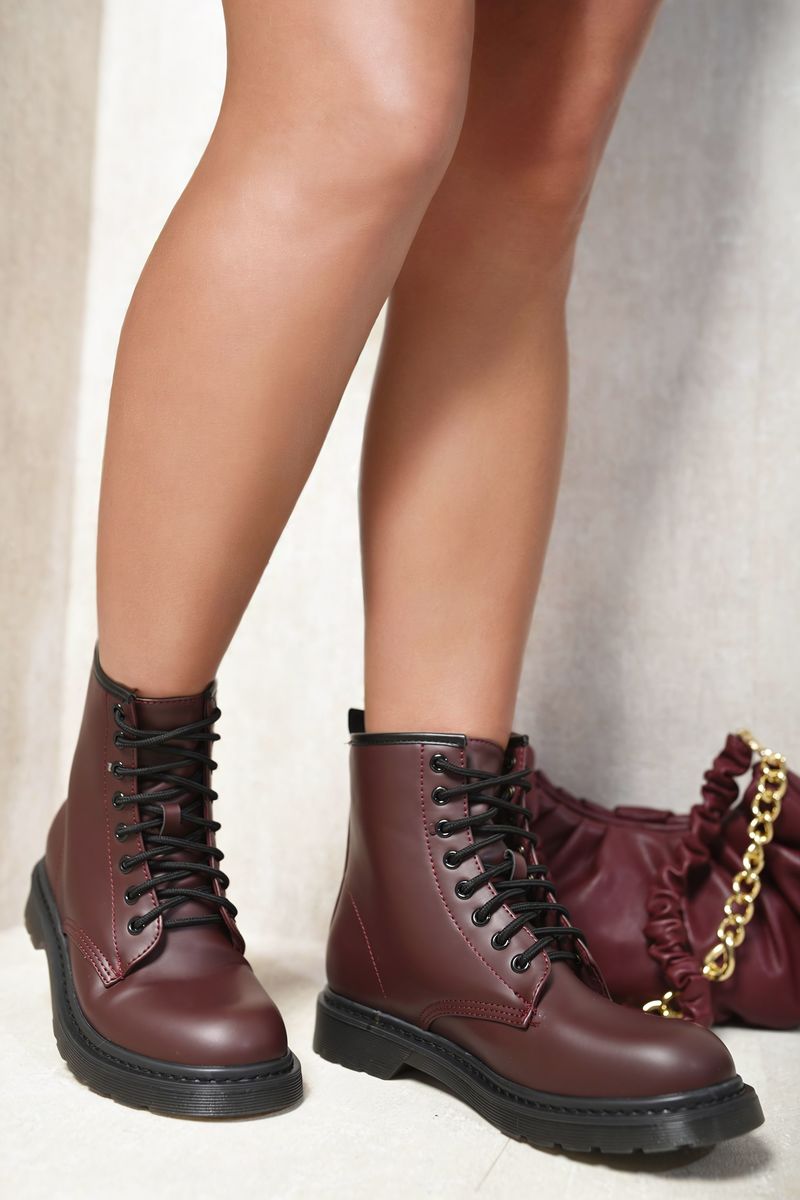 She Wears Glory™ Lace-Up Platform Ankle Boots