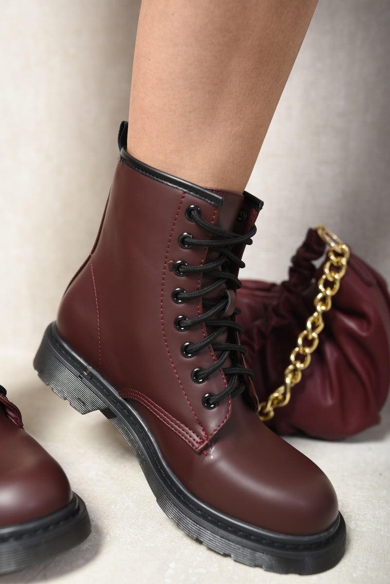 She Wears Glory™ Lace-Up Platform Ankle Boots