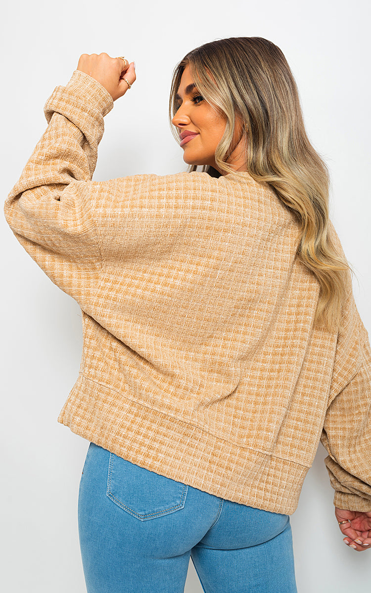 She Wears Glory™ Long Sleeve Knitted Jumper with Tassel Detail