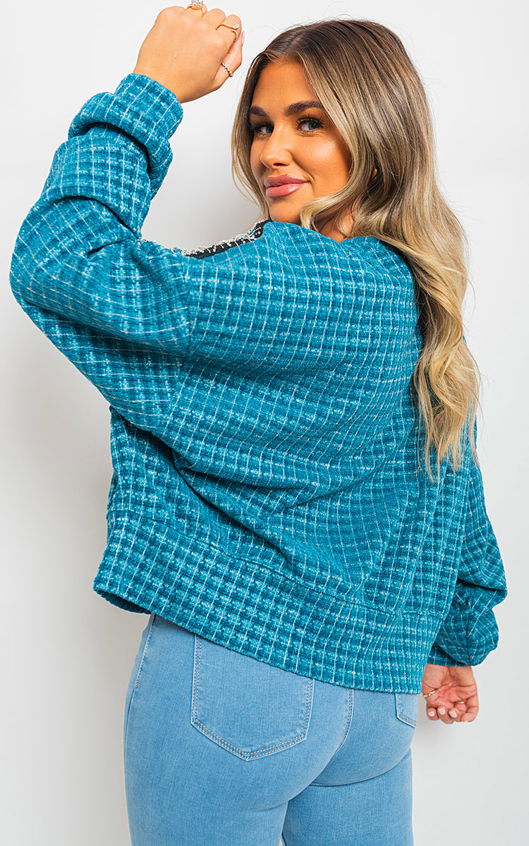 She Wears Glory™ Long Sleeve Knitted Jumper with Tassel Detail