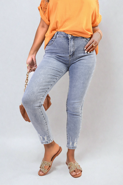 She Wears Glory™ Distressed High Waisted Jeans