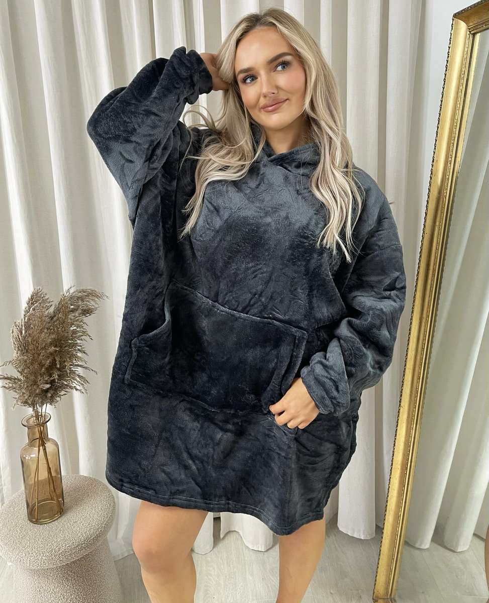 She Wears Glory™ Oversized Fluffy Winter Blanket Hoodie