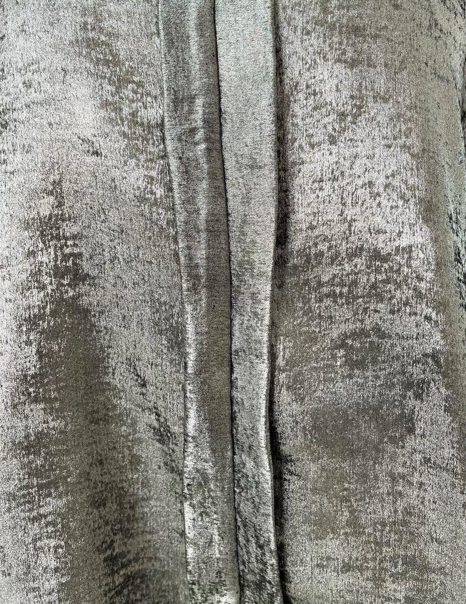 Metallic V-Neck Oversized Top - She Wears Glory Beverly Hills