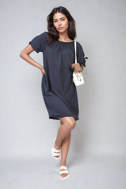 Knot Cuff Off Shoulder Mini Dress - She Wears Glory Beverly Hills