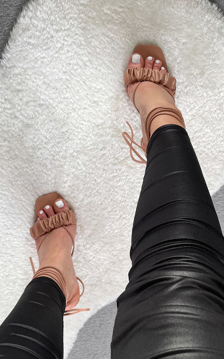 She Wears Glory™ Strappy Mule Heels