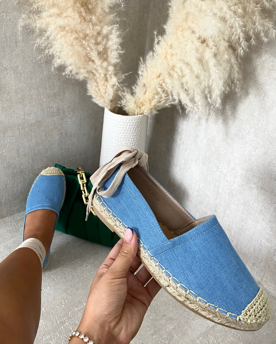 She Wears Glory™ Tie Leg Espadrille Sandals