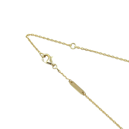 Van cleef and arpels 18K Yellow Gold and Onyx Vintage Alhambra Pendant Necklace