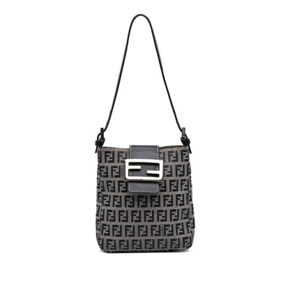 Fendi Zucchino Canvas Shoulder Bag