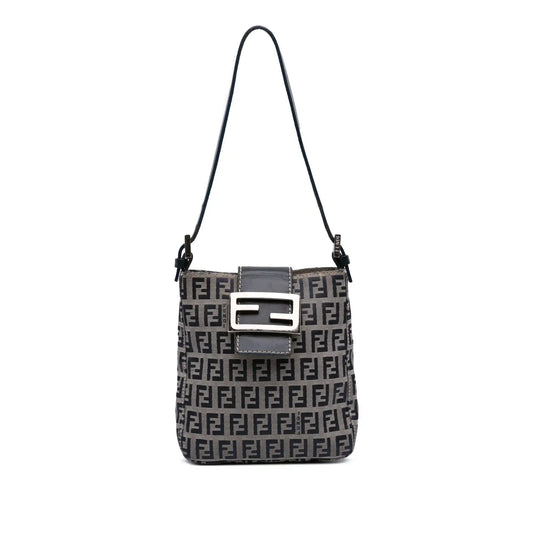 Fendi Zucchino Canvas Shoulder Bag