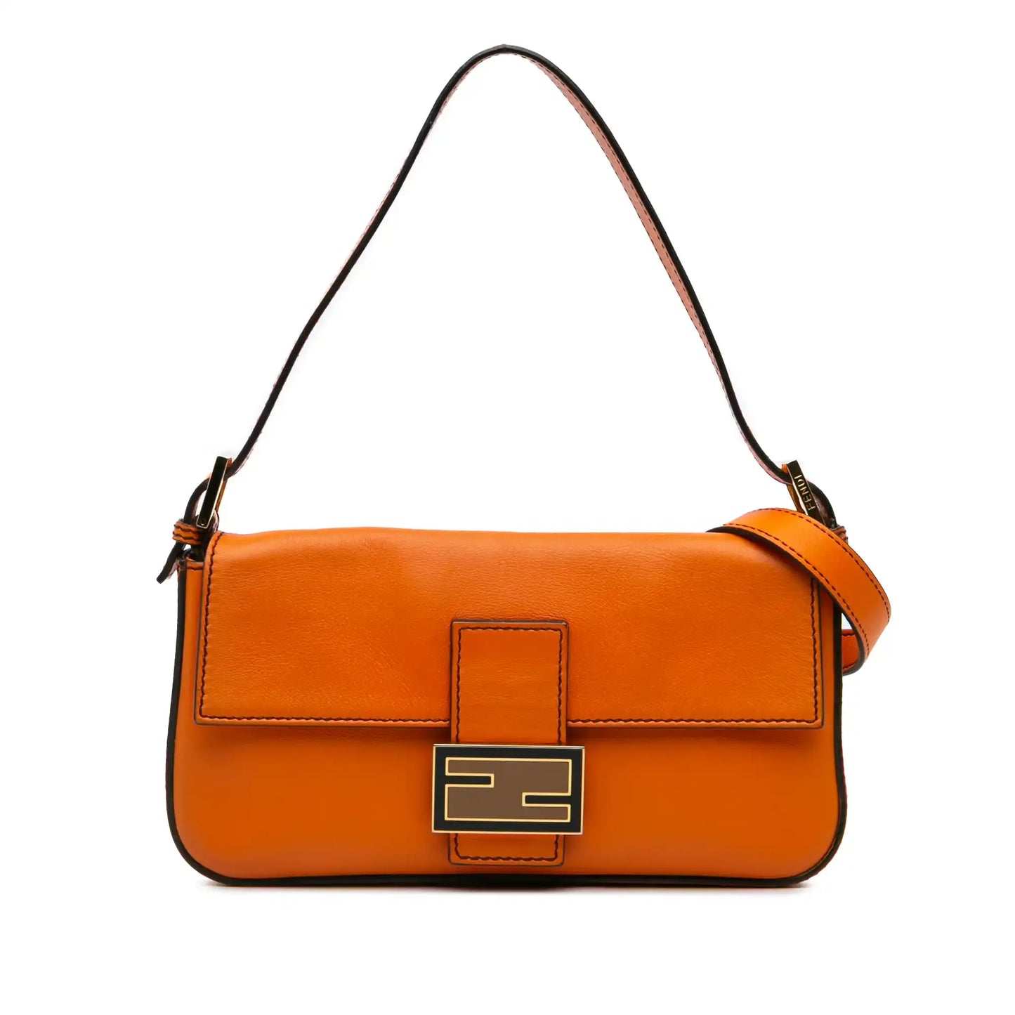Fendi Leather Baguette Satchel