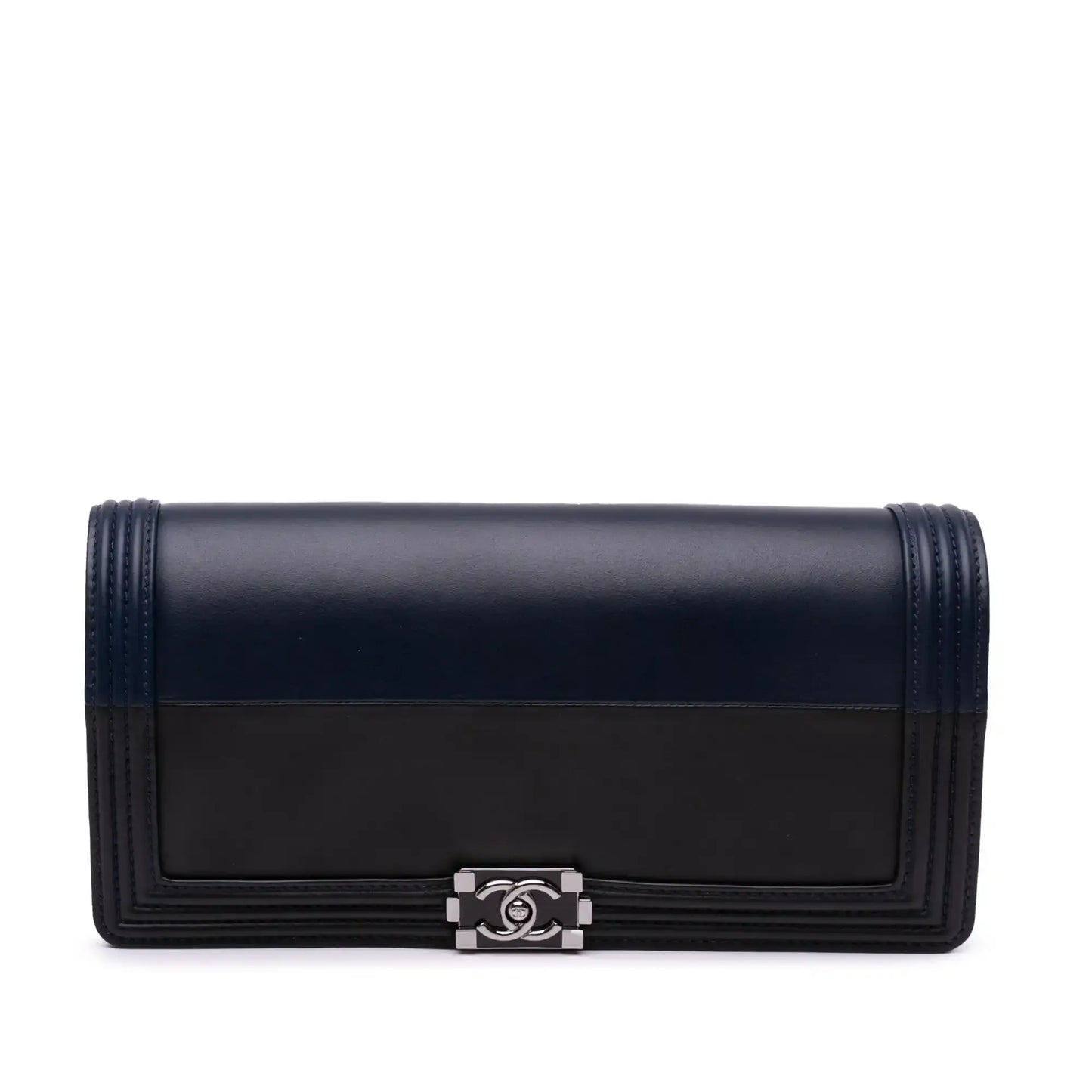 Chanel Bicolor Lambskin Boy Clutch