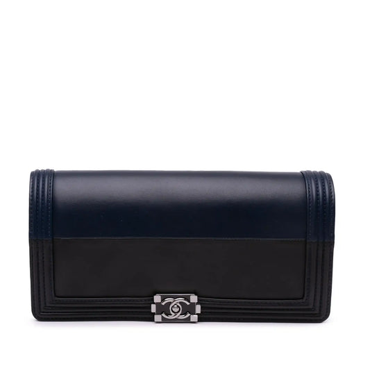 Chanel Bicolor Lambskin Boy Clutch