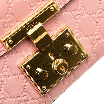 Gucci Small Guccissima Padlock Crossbody