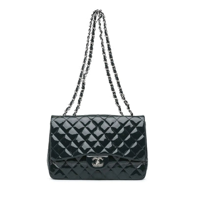 Chanel Jumbo Classic Patent Double Flap