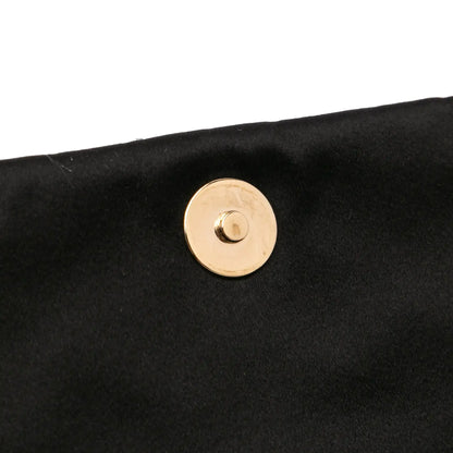 Chanel CC Quilted Satin Butterfly Chain Clutch