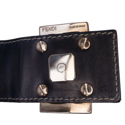 Fendi Zucchino Canvas Shoulder Bag