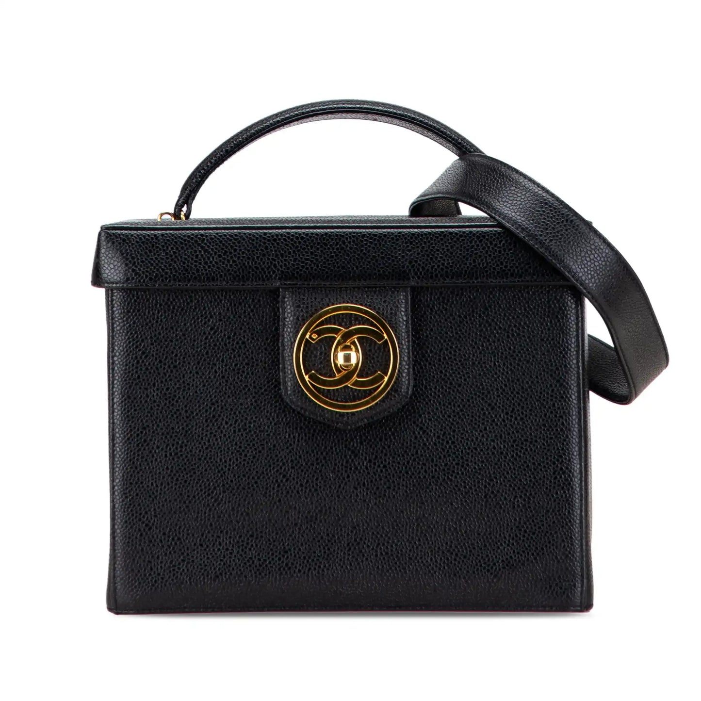 Louis Vuitton Caviar CC Turnlock Vanity Bag