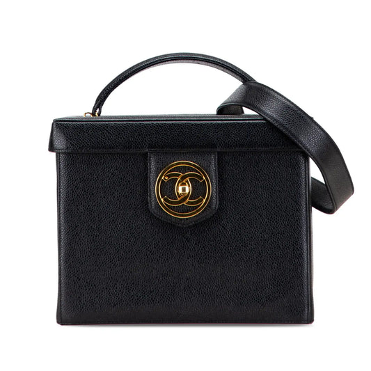 Louis Vuitton Caviar CC Turnlock Vanity Bag