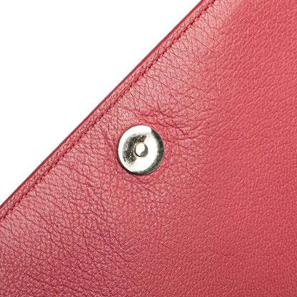Saint Laurent Large Leather Belle de Jour Clutch