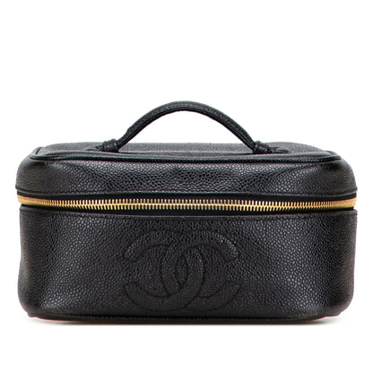 Channel CC Caviar Vanity Bag